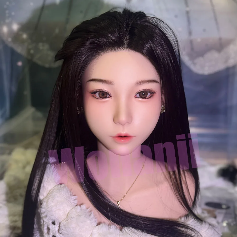 

【Wonanii】Food Grade Silicone Big Head Model M16 Screw Interface, Open Mouth With Wig Teeth Tongue Pupils-