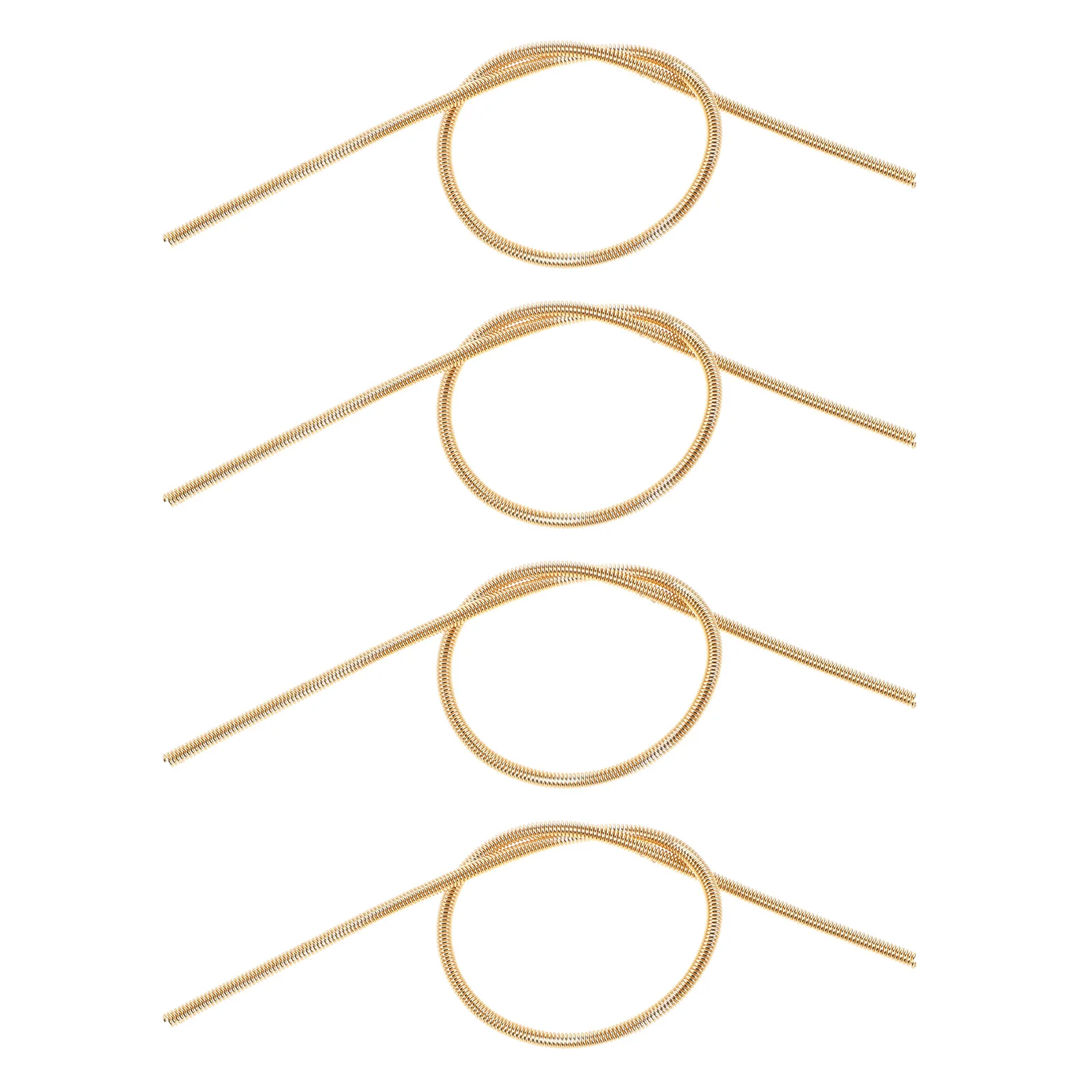 

4 Pcs Metal Jewelry Accessories Brass Twist Wire Flexible Embroidery Coil Supplies Copper