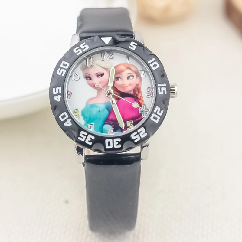 Disney – montre princesse la reine des neiges pour filles, jolie montre-bracelet lumineuse à la mode, cadeau d\'anniversaire pour enfants, livraison