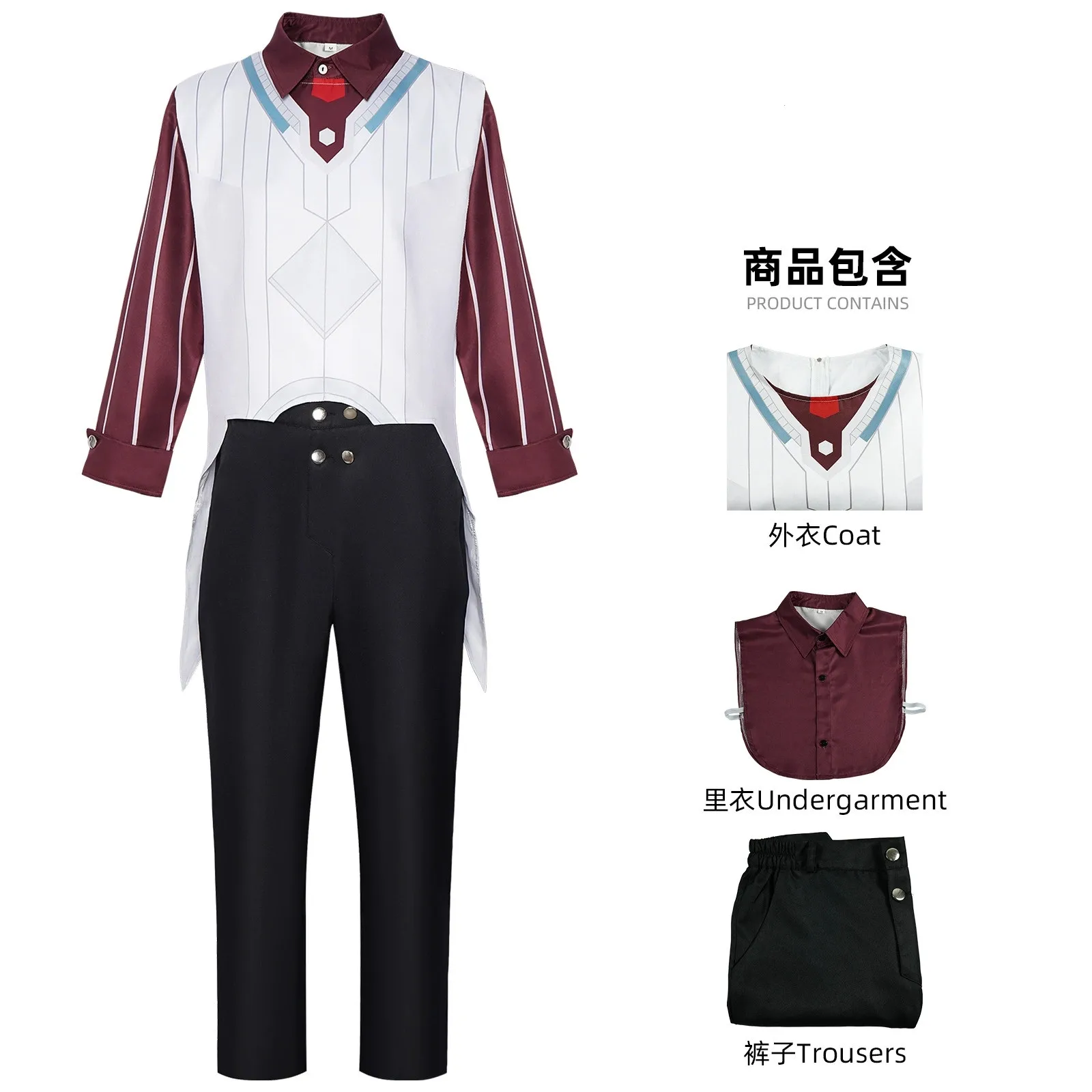 

Game LOL Arcane Viktor Cosplay Costume Outfit Uniform Shirt Vest Pants Full Set Halloween Carnival Disguise Suit