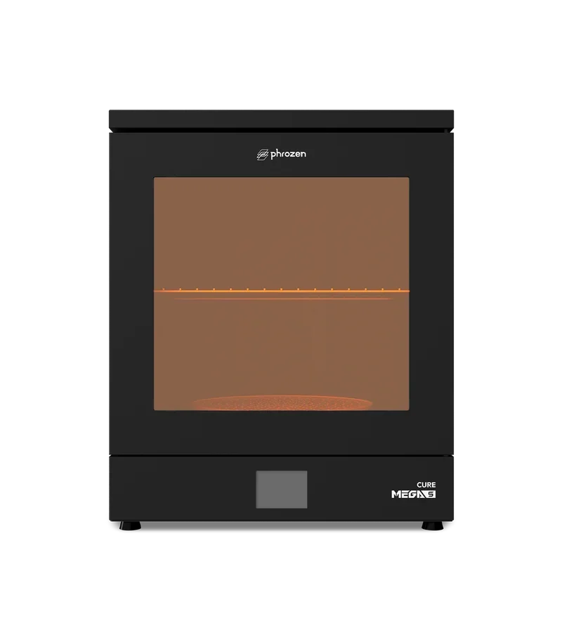 

Phrozen Cure Mega S Dry and Cure: Высокопроизводительная машина для сушки и отверждения с прозрачной поворотной платформой 360° и встроенной внутренней подсветкой