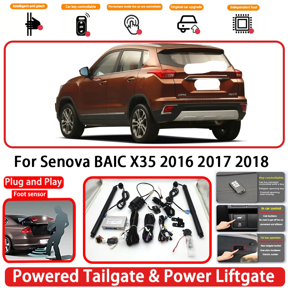 for Senova BAIC X35 2016 2017 2018 OEM Plug and Play Auto Powered Tailgate Power Liftgate Rear Trunk Opener System
