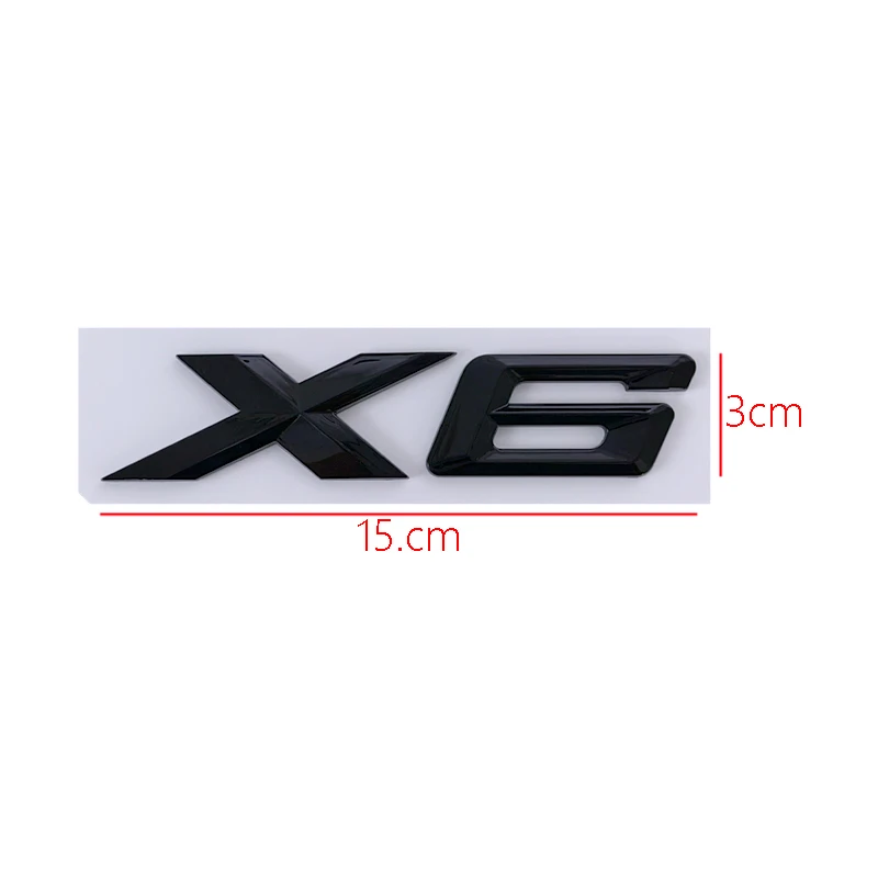 3d Logo X1 X2 X3 X4 X6 X7 X5 Emblem Letter Car Trunk Sticker For BMW F48 E84 F39 E83 F25 G01 F26 F15 F16 E71 E70 E53 Accessories view 3
