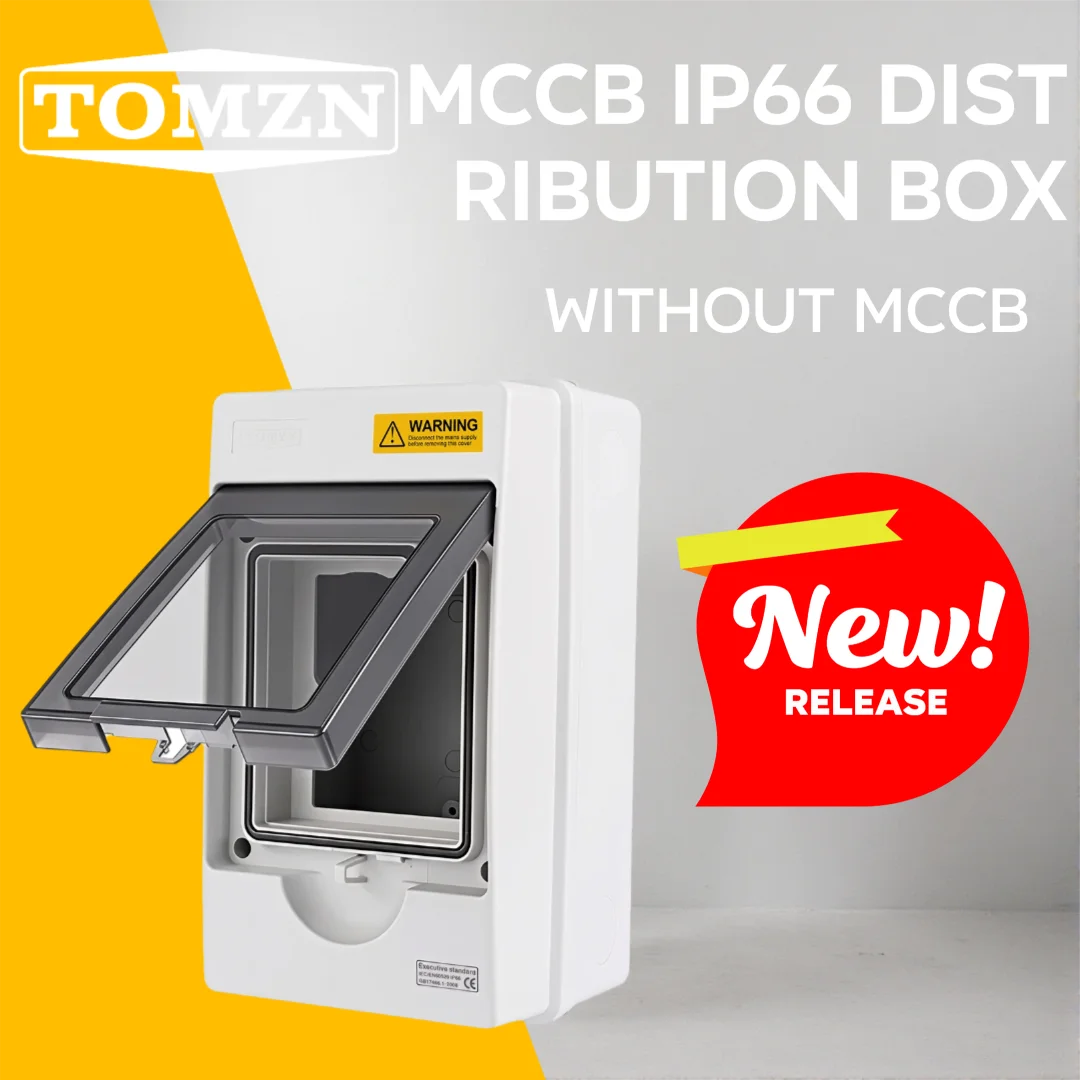 

TOMZN MCCB Waterproof distribution box For TOM7Z 500V 600V 1000V 150A 160A 200A 250A MCCB IP66 Outdoor Solar photovoltaic PV