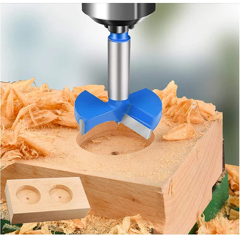 Sega a tazza per la lavorazione del legno con punta da trapano da 15-100 Mm, macchina per il taglio del legno, cerniera professionale in acciaio legato, trapano a foro per serratura in legno