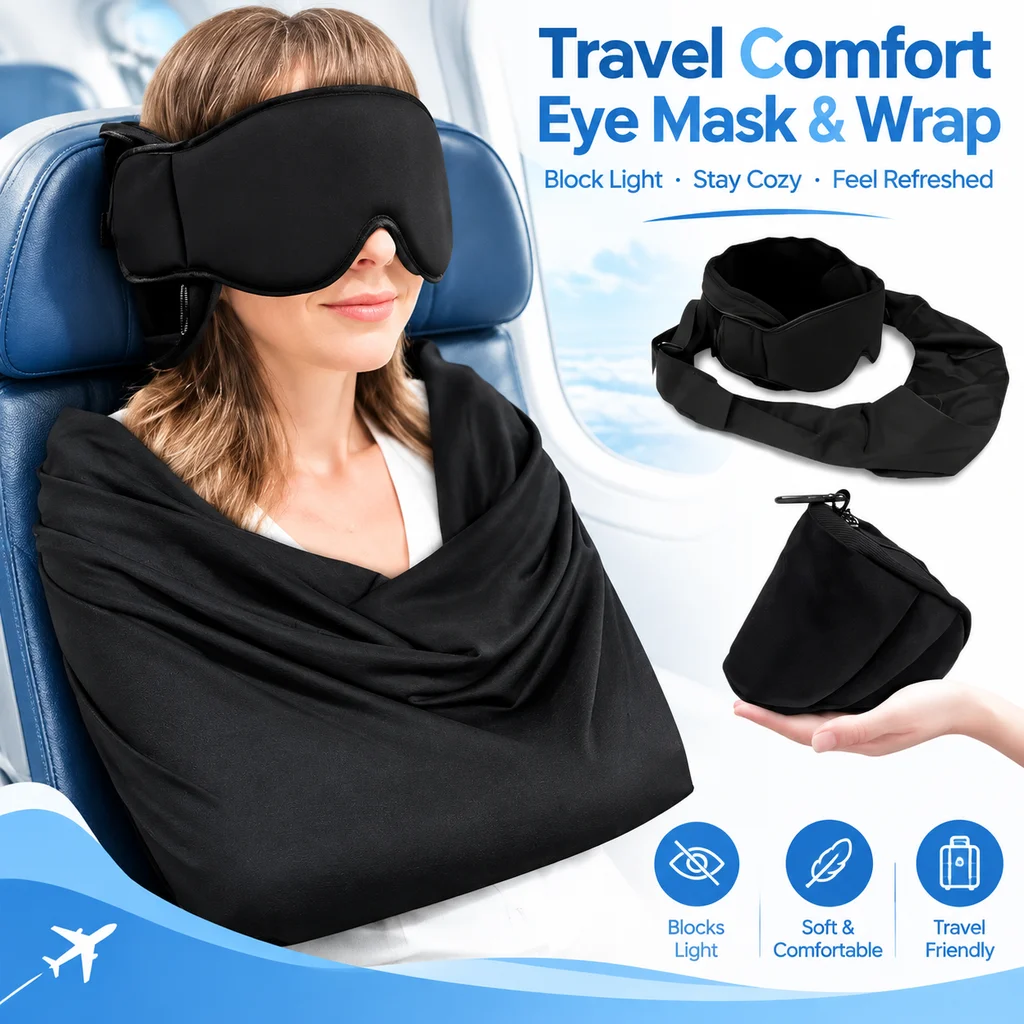 Travel Accessories Long Flight - 3-in-1 Airplane Sleep Support System Plane