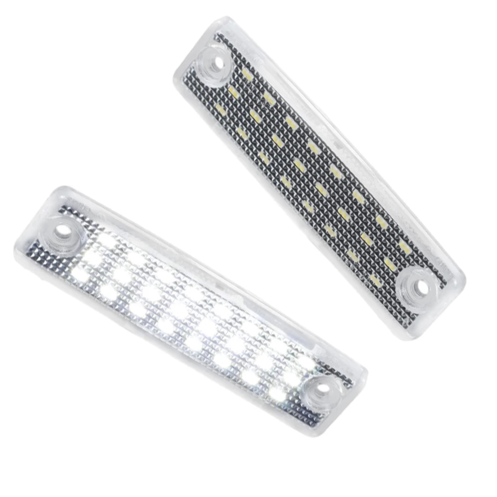 2 szt. Oświetlenie tablicy rejestracyjnej LED dla Toyota 4Runner/Sequoia/Previa 9.5*2.8cm/3.74*1.14inch Xenon White Light 12V DC ABS lampy samochodowe