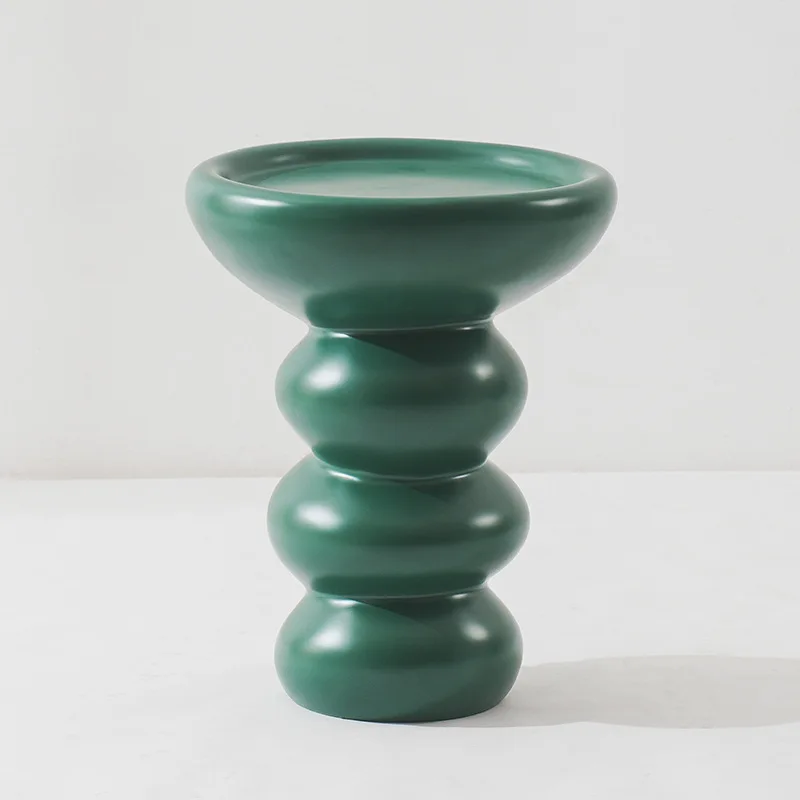Cream wind side table, wabi-sabi wind small round table, small coffee table