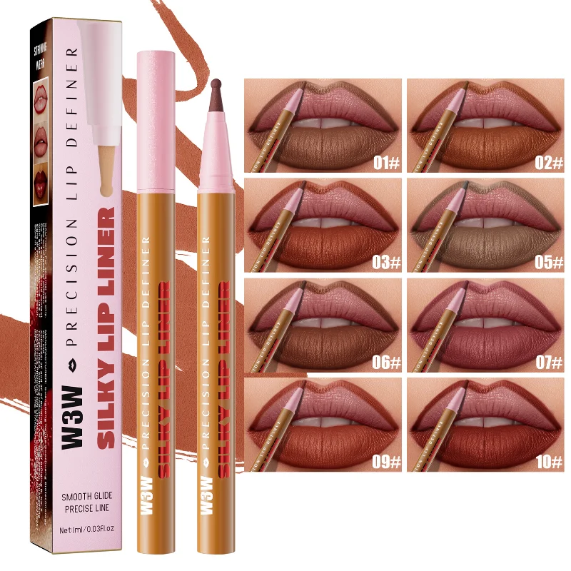 

Тонкий карандаш для губ, матовый, нюдовый, с высокой пигментацией, для четкой контурировки, сексуальных губ, точный, водостойкий, долговечный, подарок для девушки, карандаш для губ 2026