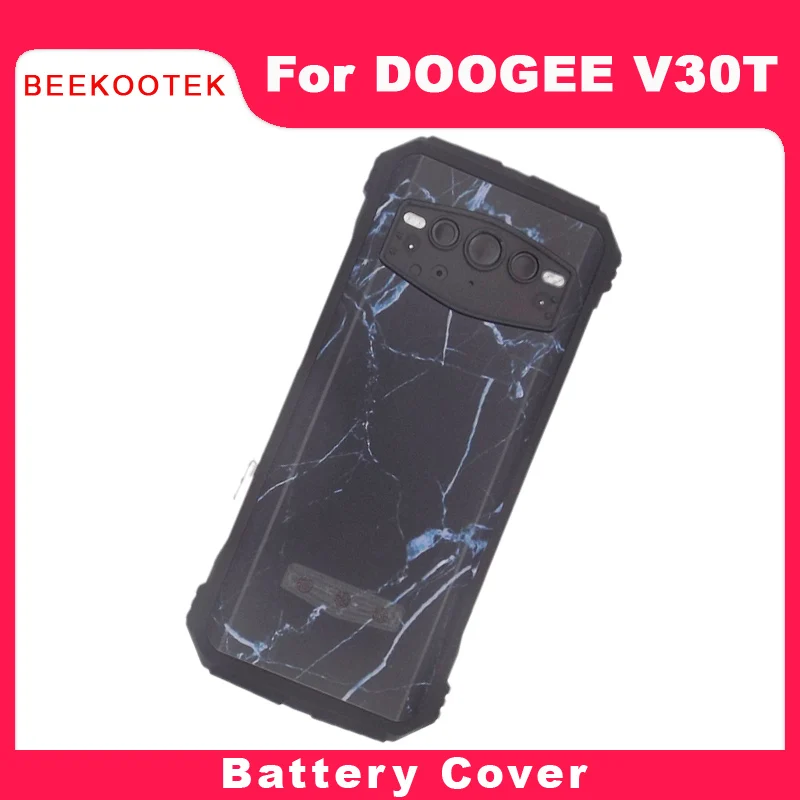 New Original Doogee V30T Battery Cover With Receiver Fingerprint Power Volume Cable flex FPC Accessories For DOOGEE V30T Phone