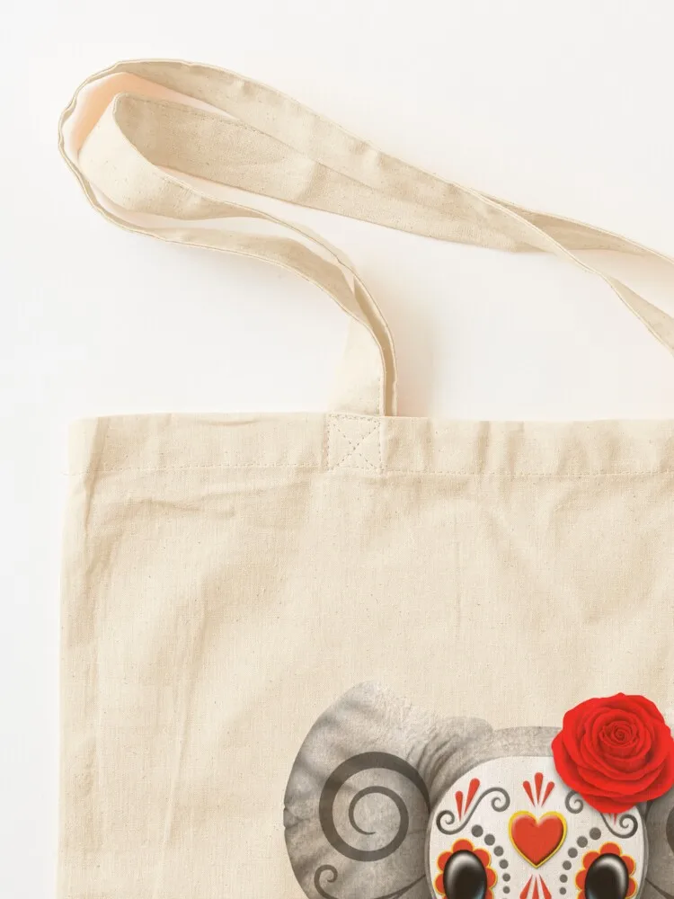 Red Day of the Dead Sugar Skull Baby Elephant Tote Bag Woman shopper bag Lady bag Candy bags tote women