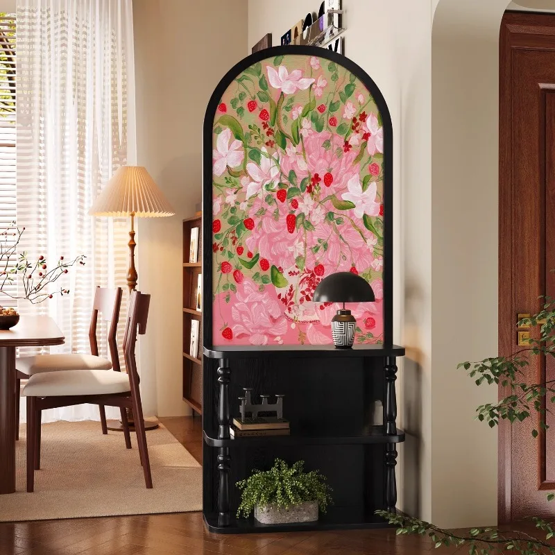 

Customized French medieval screen partition living room mobile shelf light luxury art home room occlusion simple