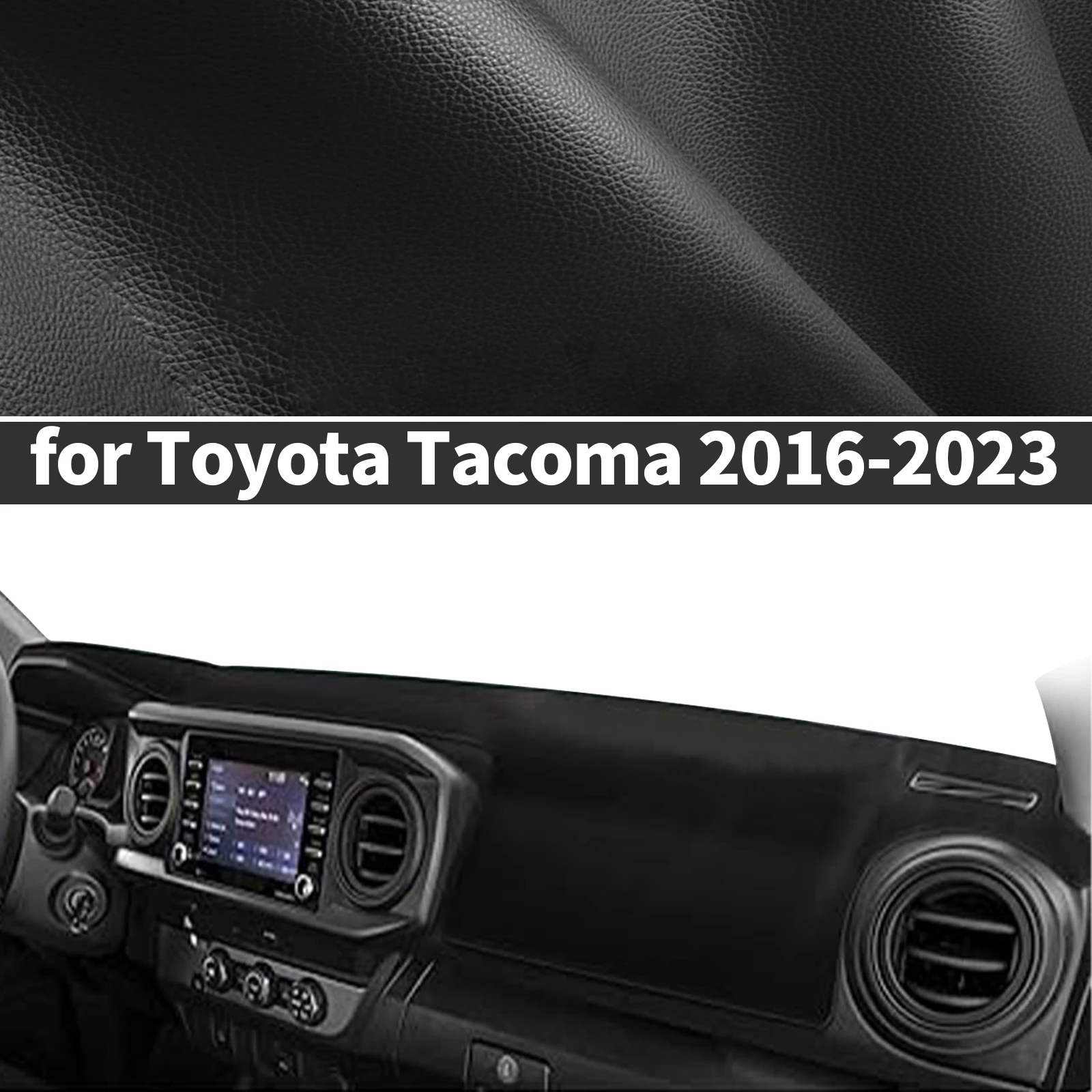 

Для Toyota Tacoma 2016-2023: Специально разработанный чехол на приборную панель, солнцезащитный коврик, антибликовый, антиотражающий, ковровый коврик для приборной панели.