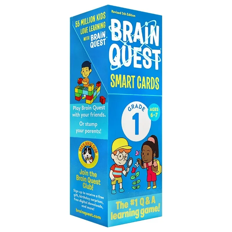 

Brain Quest 1 класс. Детские книги для детей 5 6 7 8 лет. Обучающие карточки Trivia English, 9781523517268.
