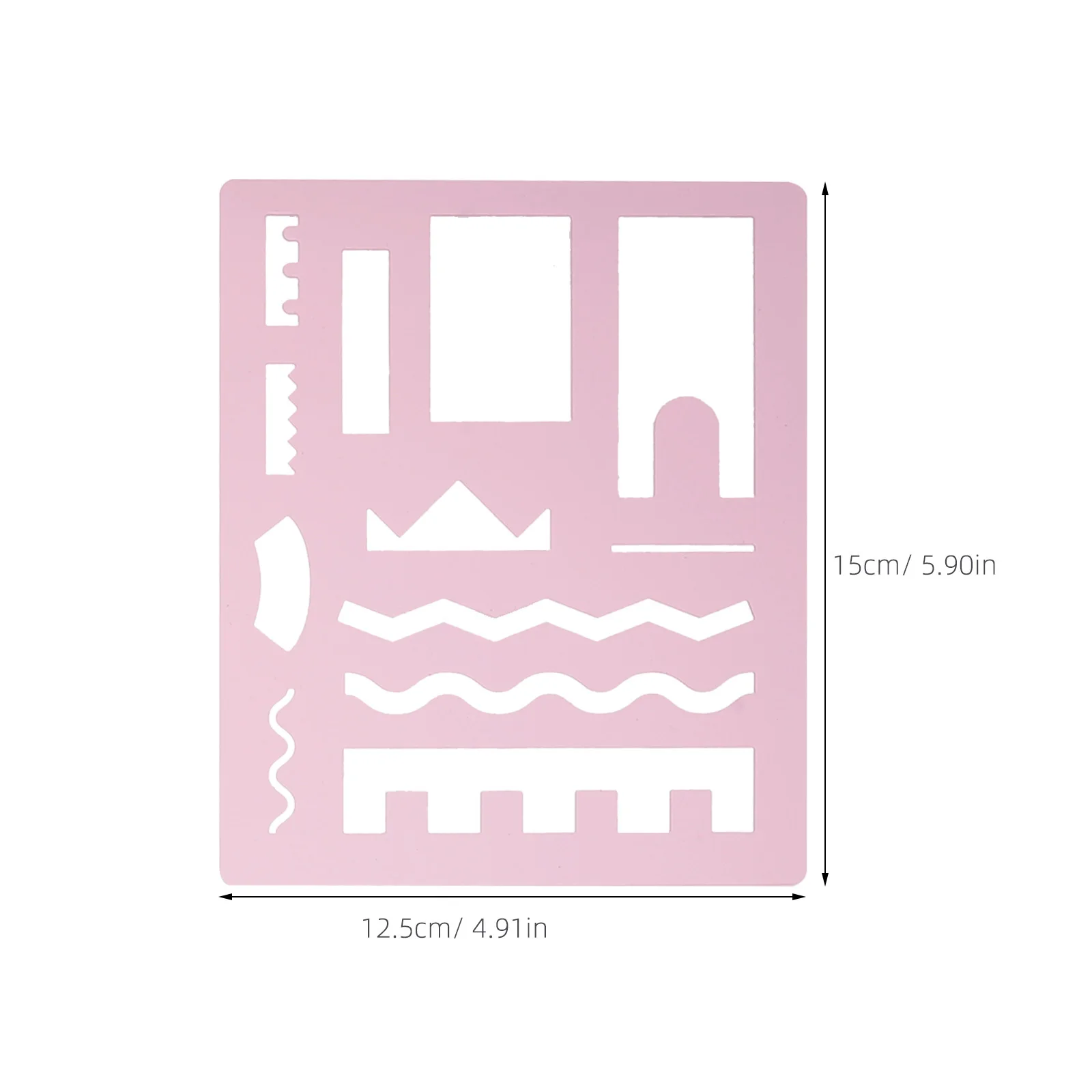 14 قطعة من قالب حساب اليد صديق للبيئة للحيوانات الأليفة بلاستيك آمن للأطفال سكرابوكينغ دهان داي استنسل أرجواني #2