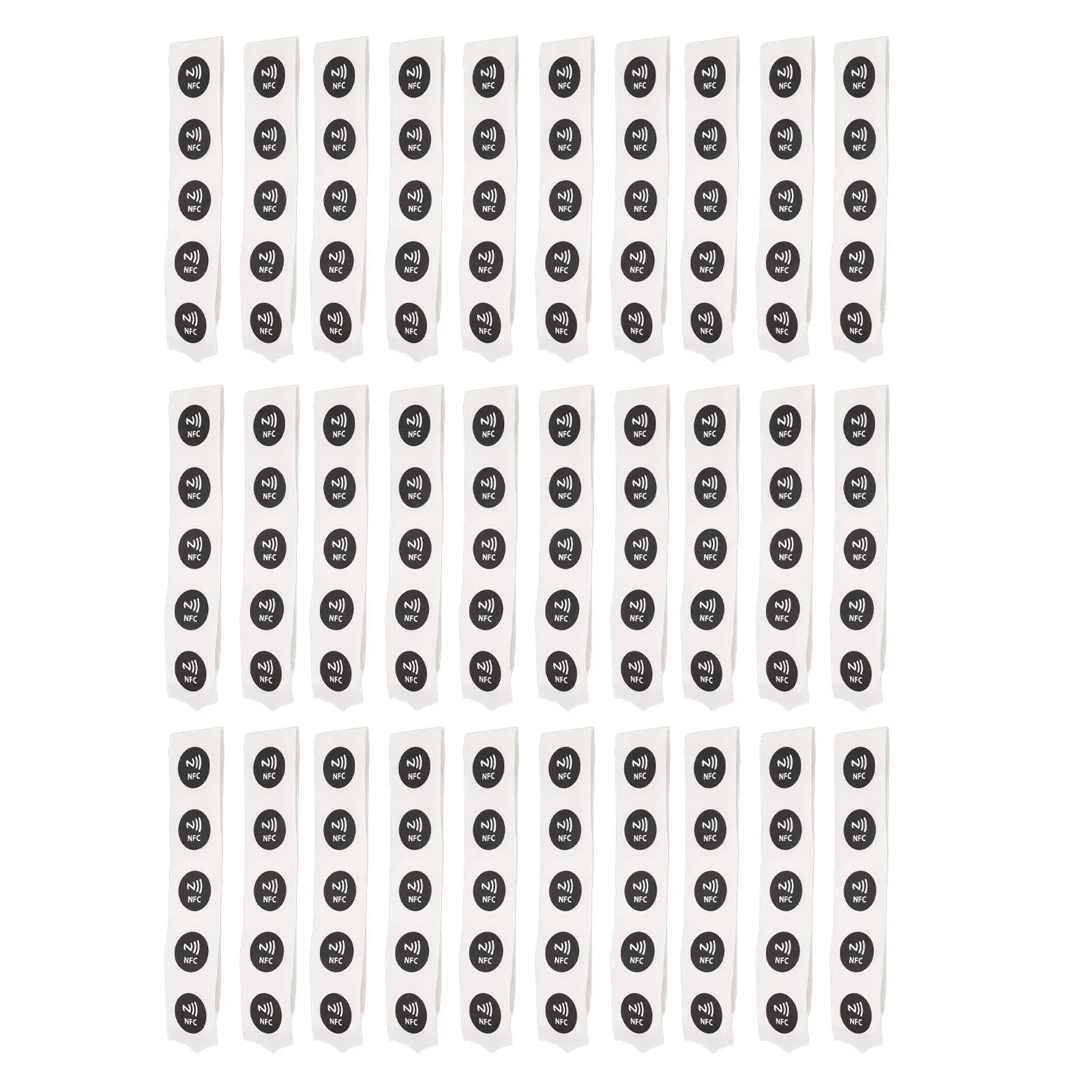 

30Pcs NFC Tags PVC Waterproof 144 Bytes Programmable NFC Stickers for TagMo Phone Белый