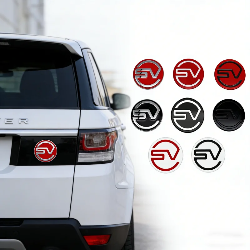 Emblema Metálico 3D para Carro, Adesivo Decorativo para Carroceria, Decoração Automotiva para Land Rover SV Discovery Velar Range Rover Evoque Freelander