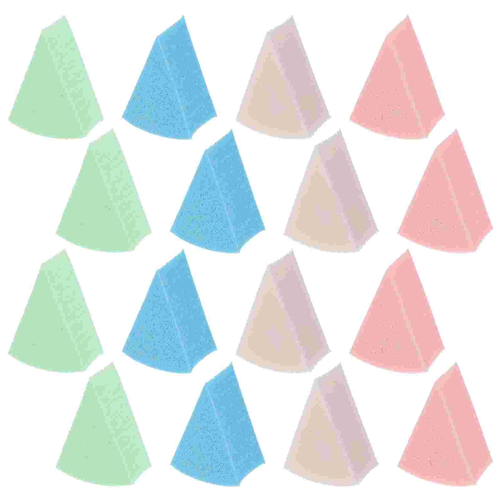 Maquiagem Esponja Puffs Almofadas De Algodão, Esponja De Látex Puffs, Puffs Cosméticos Húmidos e Secos, Puffs De Base Líquida, Puffs De Esponja Triangular, 8cm