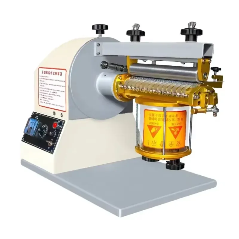 Sealed Anti-Volatile Semi-Automatic Electric Single Side Strong Force Small Edge Gluing Machine for Paper Wood Super Glue