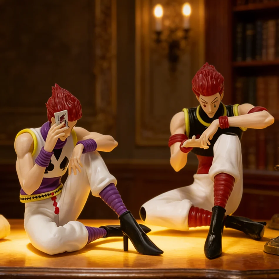Figura de Hisoka de Hunter x Hunter en Existencia - 2 Estilos, Postura Sentada, Modelo Coleccionable, Figura de Anime, Juguete de Regalo para Niños
