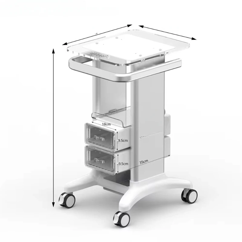 Hoge kwaliteit salonmeubilair trolley karren voor gezichtshuid machine laser machine trolley schoonheidssalon machine trolley winkelwagen