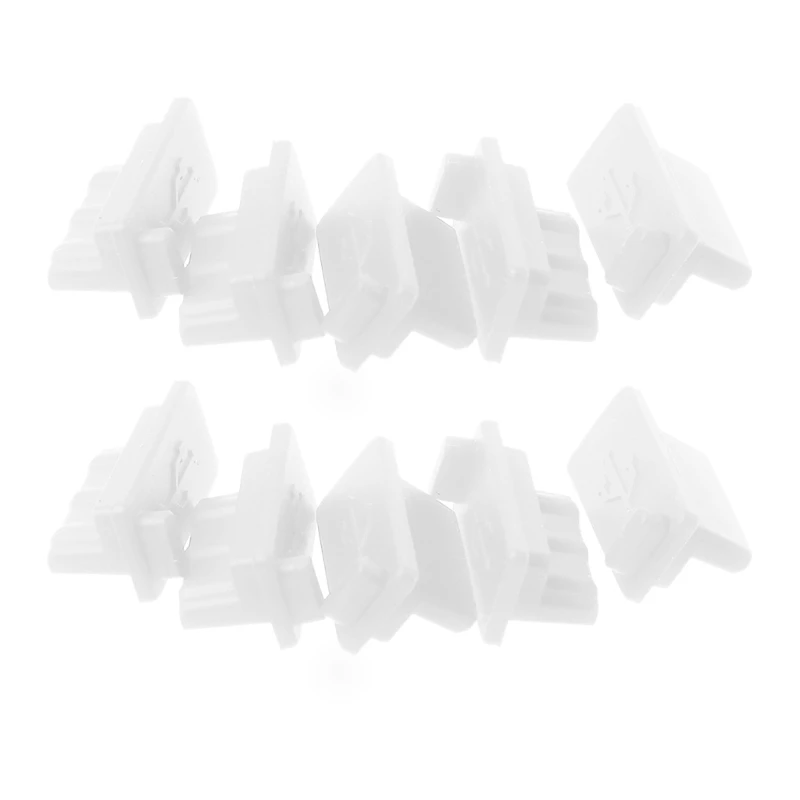 10Pieces Silicone Dustproof Protector USB Port Cover Female Fits for Laptop Computer Tablet Drop Shipping