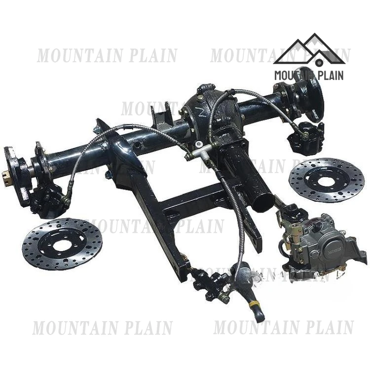 DIY Four-wheel Motorcycle Go-kart Modified Accessories Suspension, Beach Car Shaft Drive Differential Rear Axle, Disc Brake