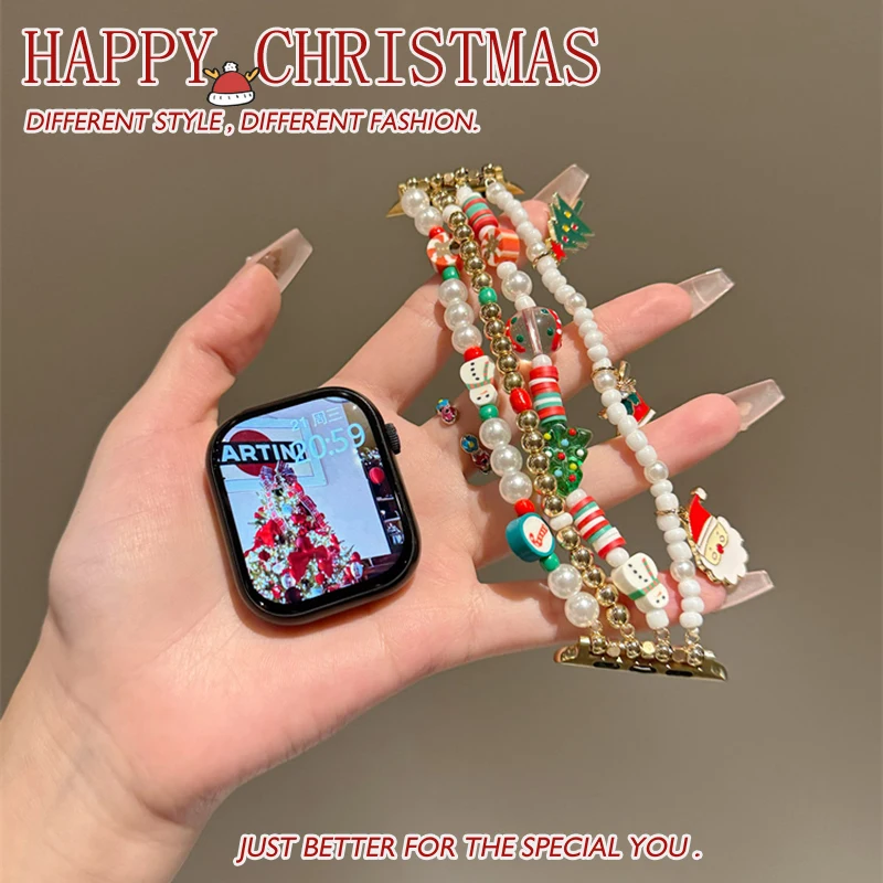 

Christmas Exclusive Metal Strap For Apple Watch Band 42mm 44mm 45mm 46mm 49mm 38mm 40mm 41mm Gift For iWatch 9/8/7/6/5/4 Ultra 2