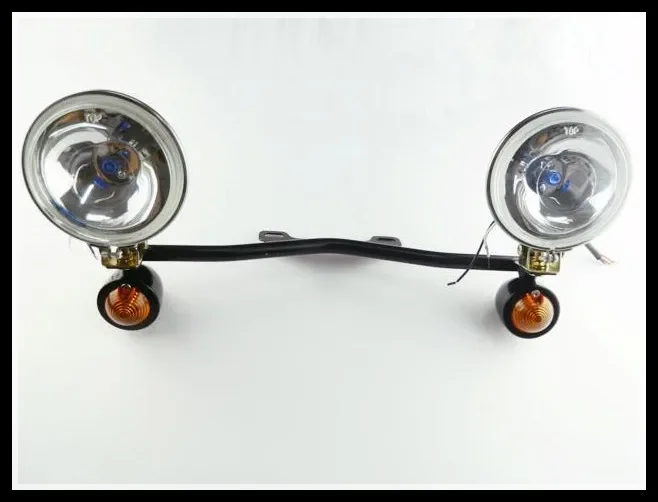 

Black Driving Passing Turn Signal w/Spotlight Cruiser Touring Custom Chopper