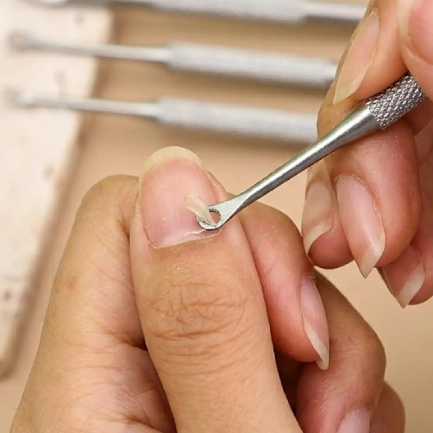 Professional Double-ended Nail Cuticle Pusher Stainless Steel Dead Skin Remover Trimmer Portable Multifunctional Nail Art Tools