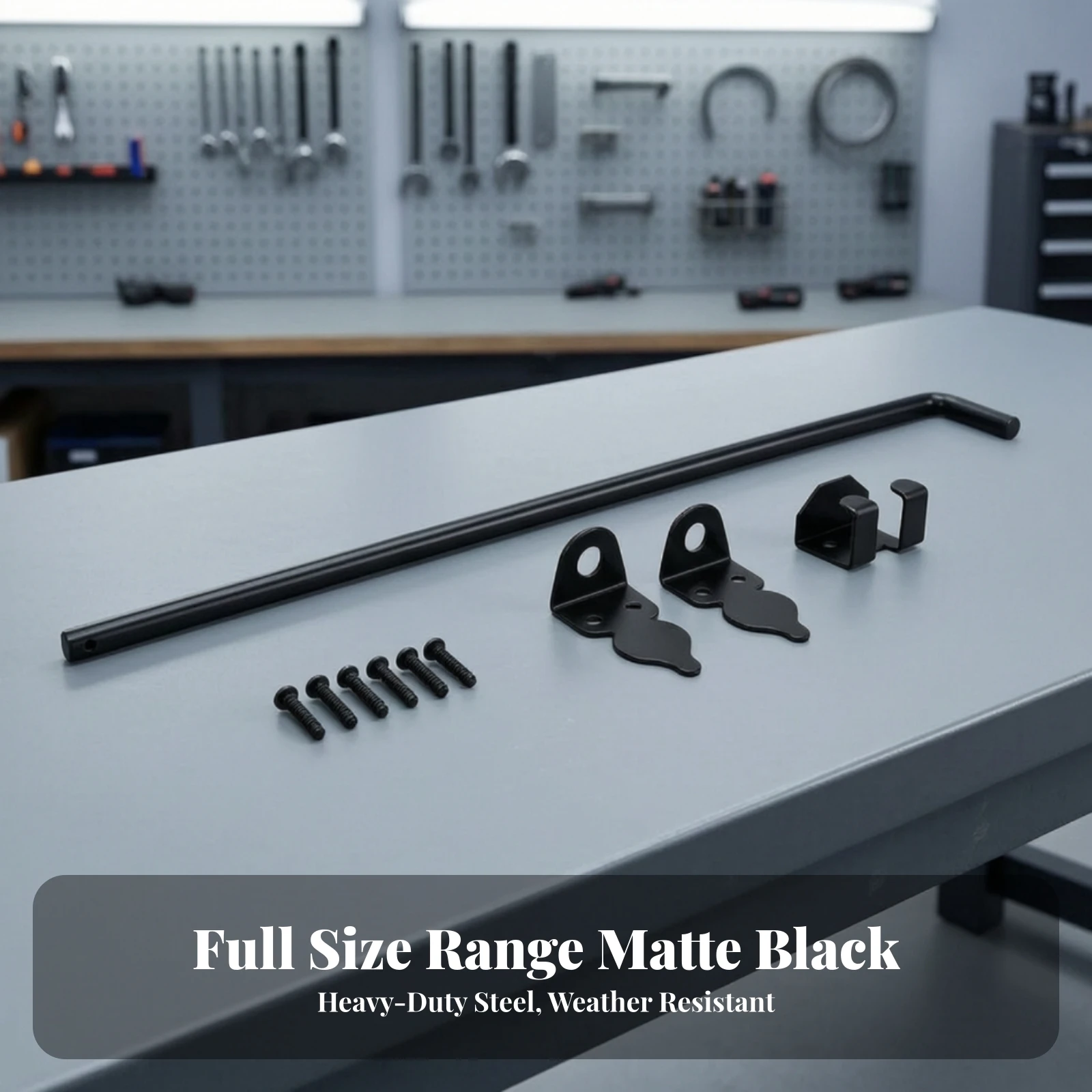 Cane Bolt Gate Latch Easy to Install Outdoor Gate Cane Bolt Hardware Sturdy Heavy Duty for Fence Gates, Garden Entrances