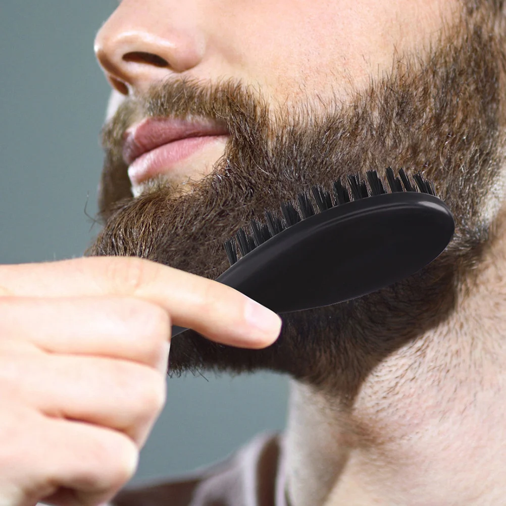 

Men'S Hair Beard Brush Comb Multifunctional Grooming Tool For Beard Mustache Oil Care Portable Pocket Size Smooth