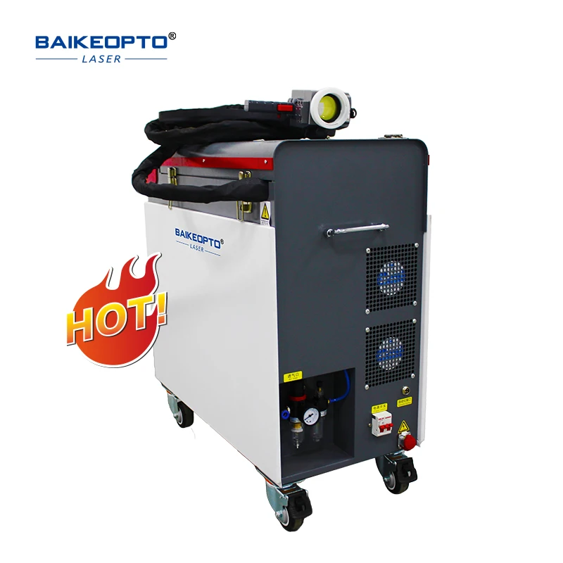 BK-FLC100S Raycus Lazer 100W Portable Laser Rust Oil Oxide Layer Removal Descaling Machine