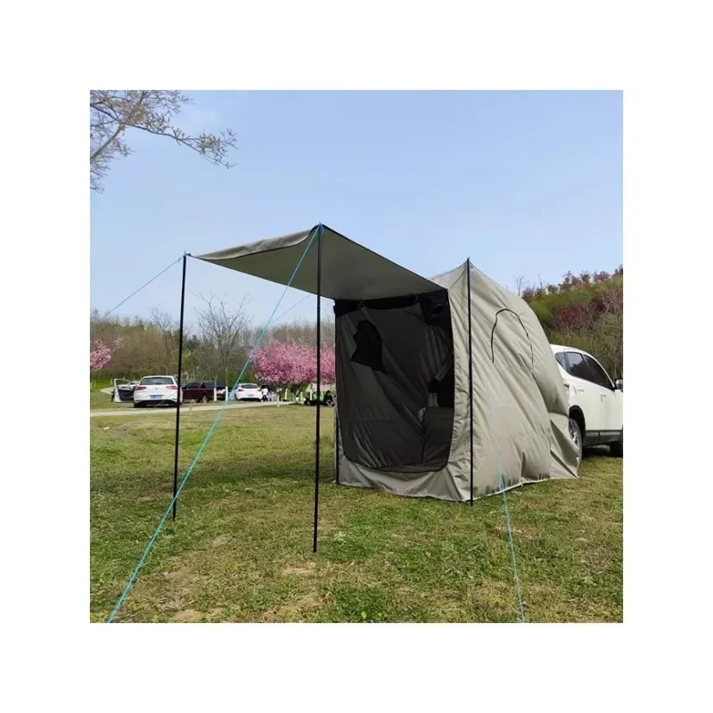 Outdoor multi-functional tail tent self-driving camping waterproof shed portable car trunk awning foldable