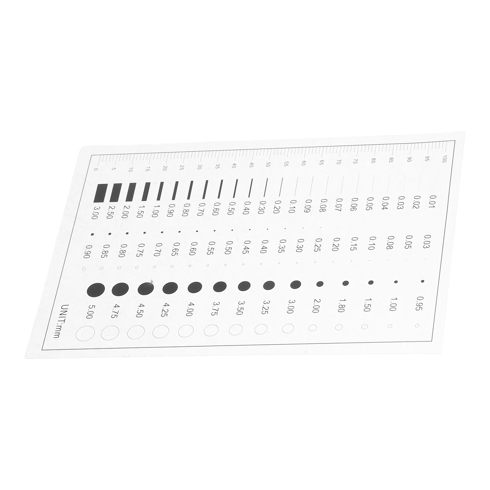 

Flaw Detection Film Ruler Crack Measure Tools Variety Chart Measuring The Pet Width Measurement