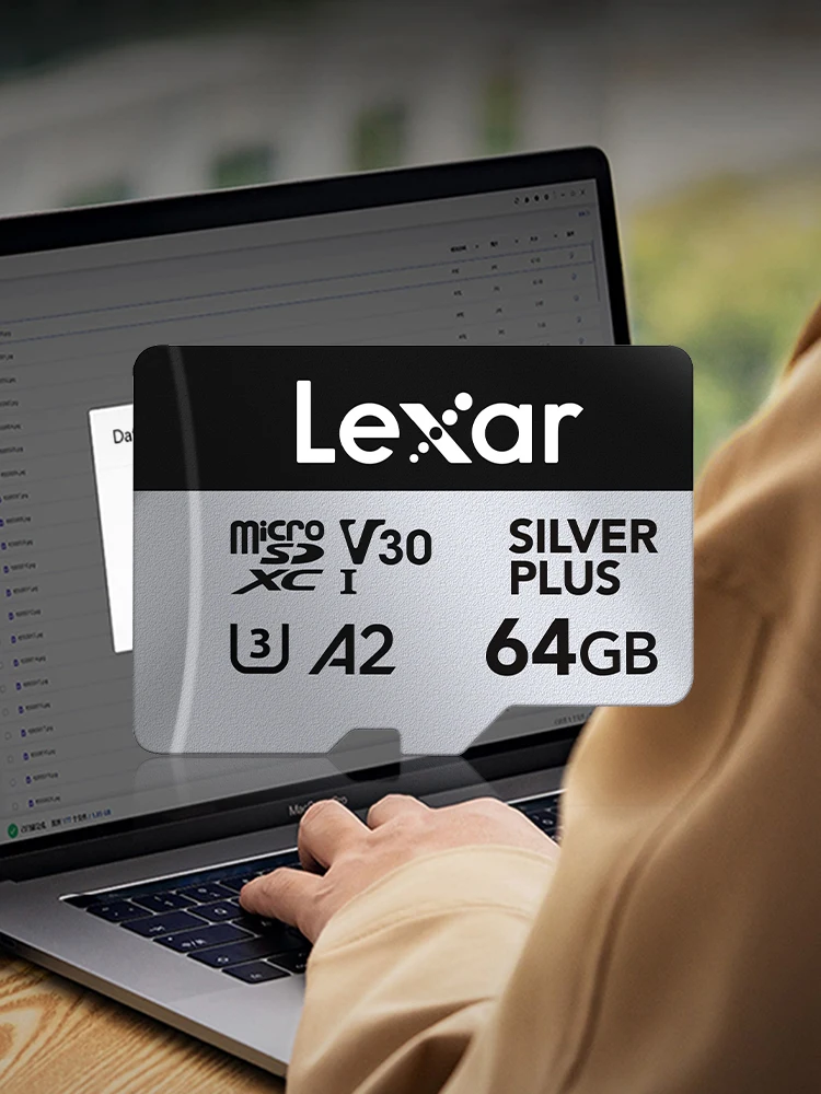 Karta pamięci Lexar Professional SILVER PLUS 64GB 128GB 256GB Prędkość odczytu do 205mb/s Karta TF 1366x Karta 4K UHD Micro SD — zdjęcie produktu 7