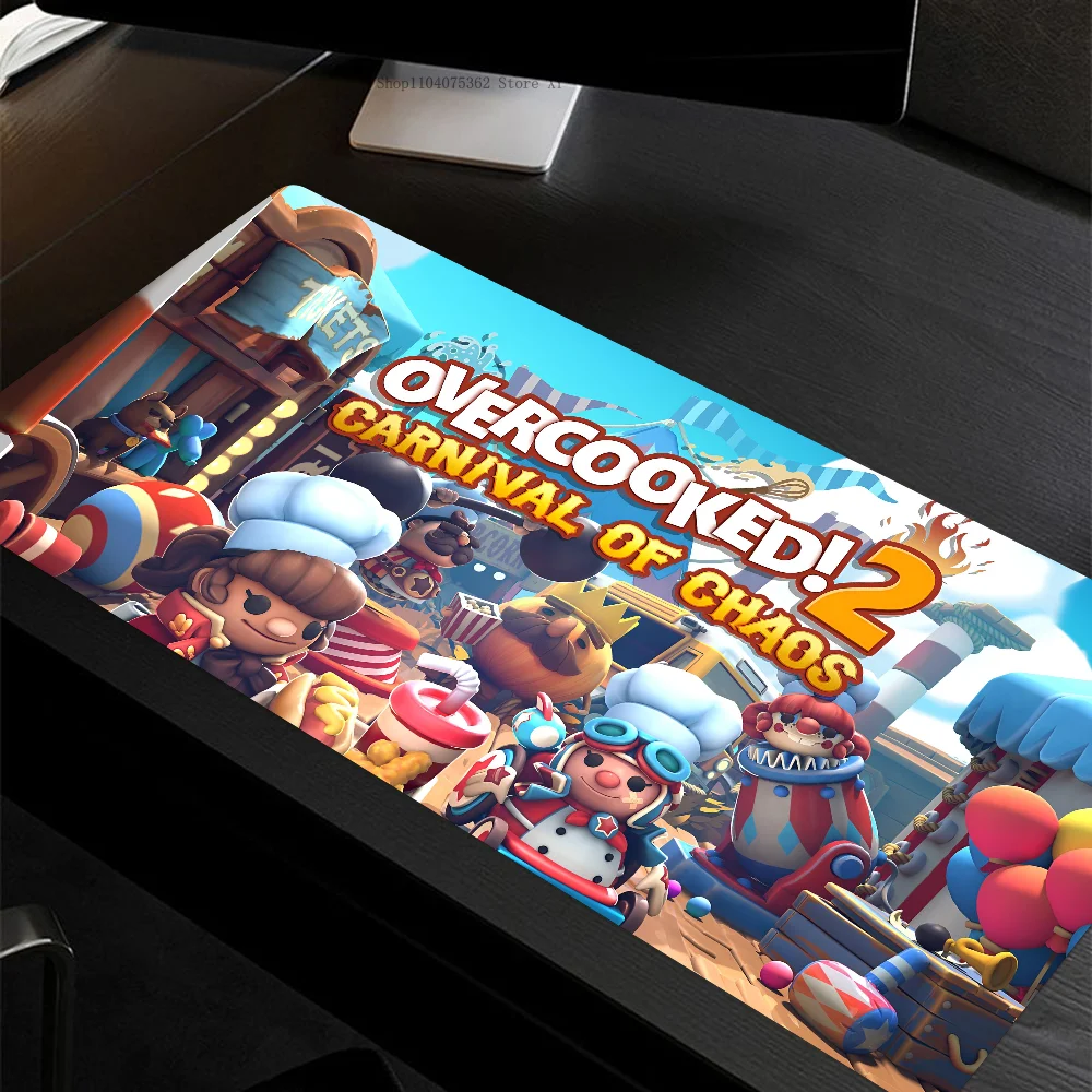 Overcooked Mousepad Large Keyboard Desk Mat Gaming Mouse Pad LockEdge Non-slip Mat