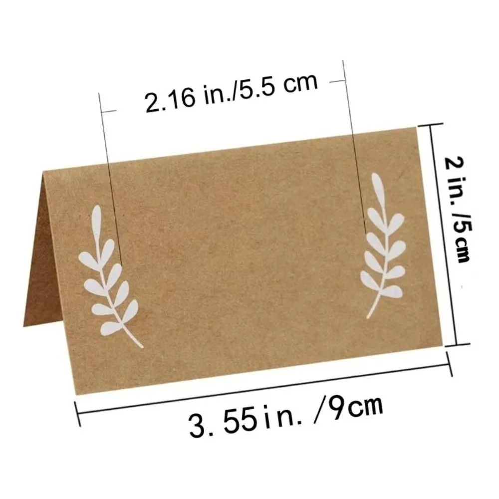 

50Pcs Fashion Pink Framed Place Cards Dining Table Decorations Table Card Wedding Name Cards Small Tent Card Seat Card