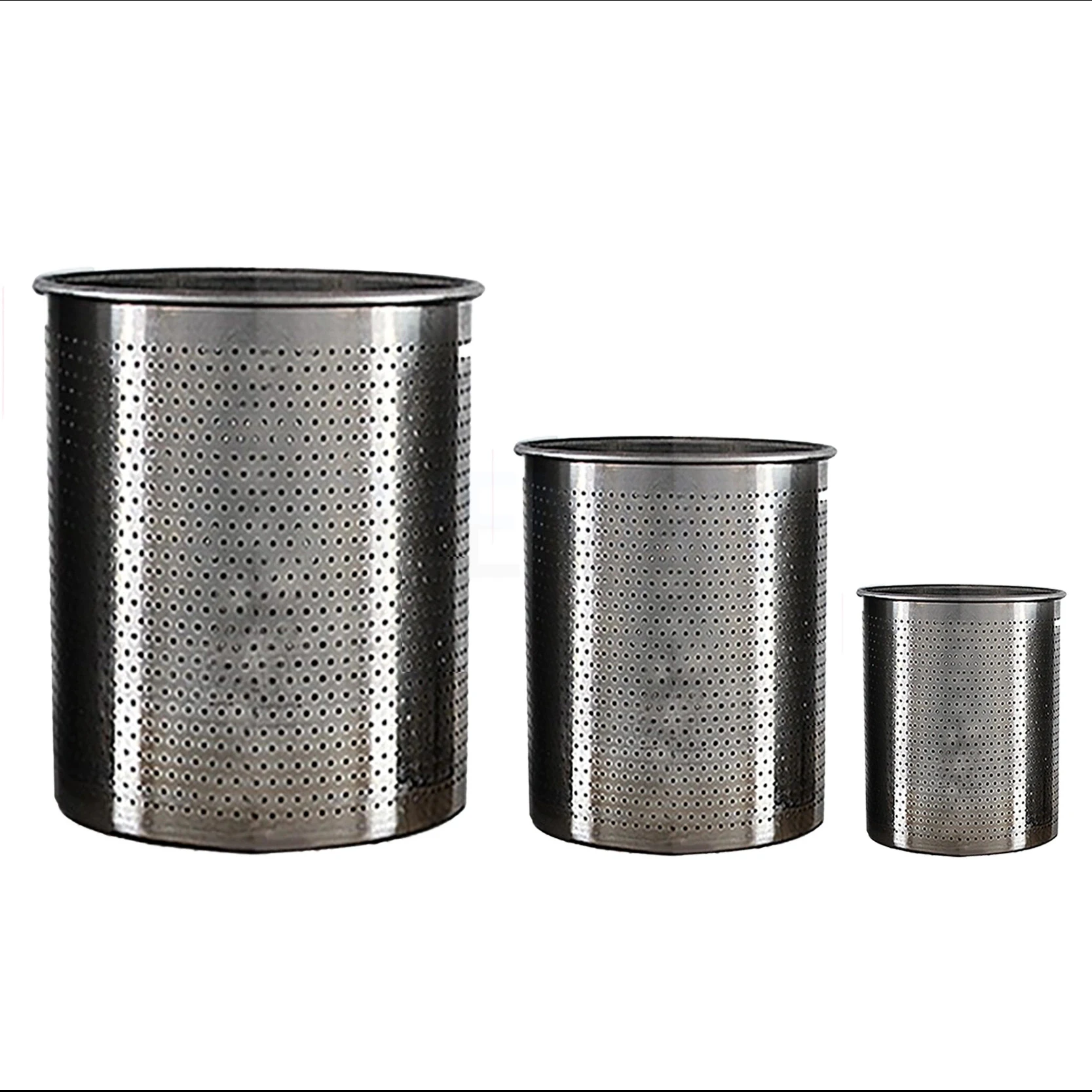 Penekan Anggur Komersial Food Grade Stainless Steel Penghancur Buah Pembuat Jus Pemisah Residu Kapasitas Besar Penekan Dapat Dilepas