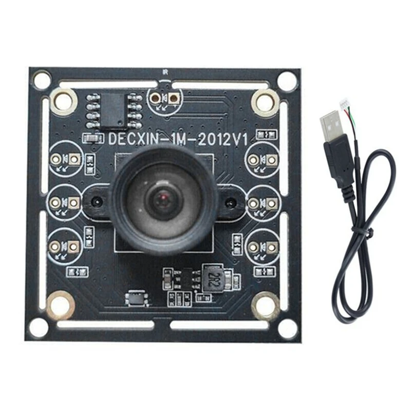 5PCS 100 Degree Camera Module 1MP OV9732 1280X720 30Fps USB Camera Module Drive Free For Winxp/7/8/10 With 60Cm Cable