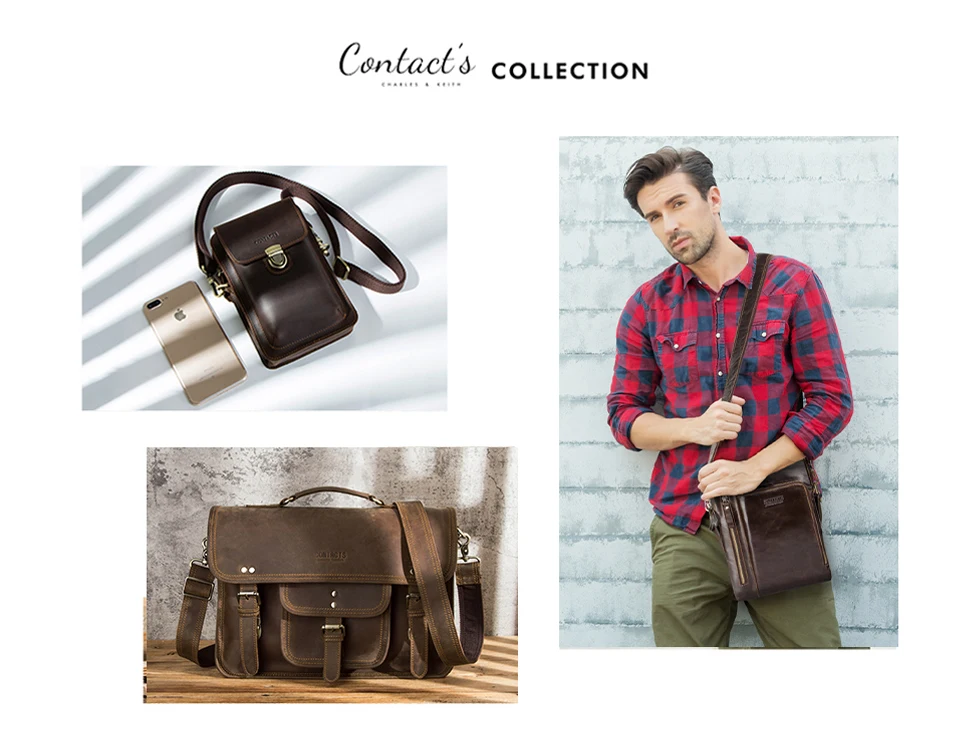 Crazy Horse Leder Männer Handtasche Designer Vintage Crossbody-tasche Kleine Strap Sling Schulter Tasche Luxus Marke Messenger Taschen Neue – Detail 17