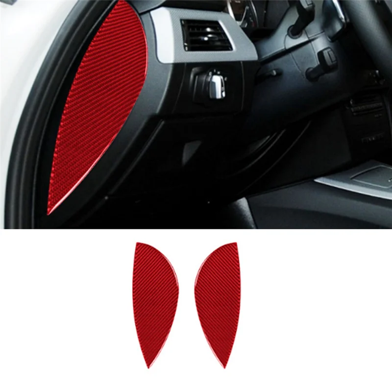 

Car For BMW 3 Series E90 2005-2012 Carbon Fiber Trim Dashboard Front Door Buffer Tank Pad Cushion Panel On Both Sides