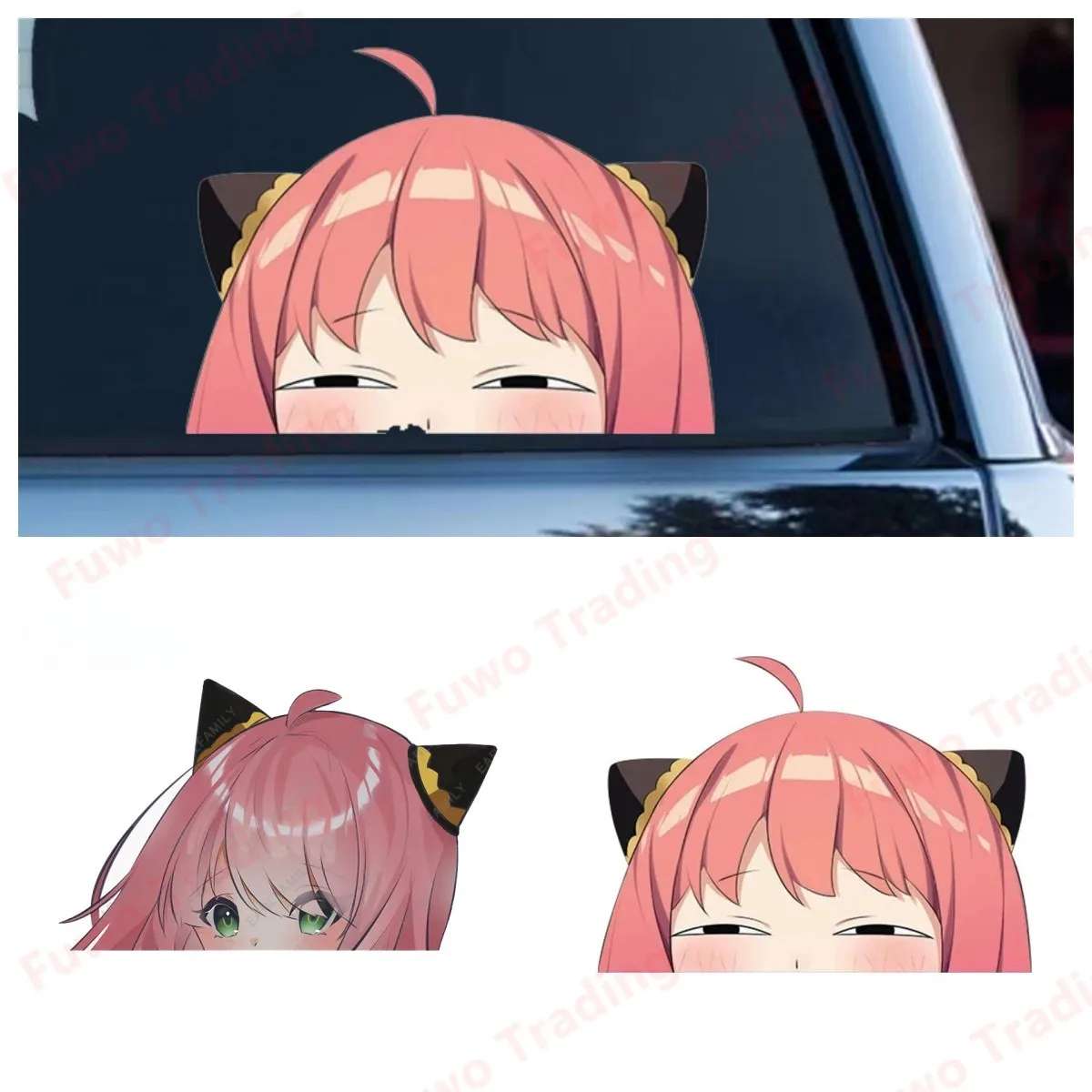 Autocollants de voiture Peeker, accessoires de voiture, graffiti de moto, décalcomanie de camping-car, vinyle, rond, à la mode, anime, drôle, mignon