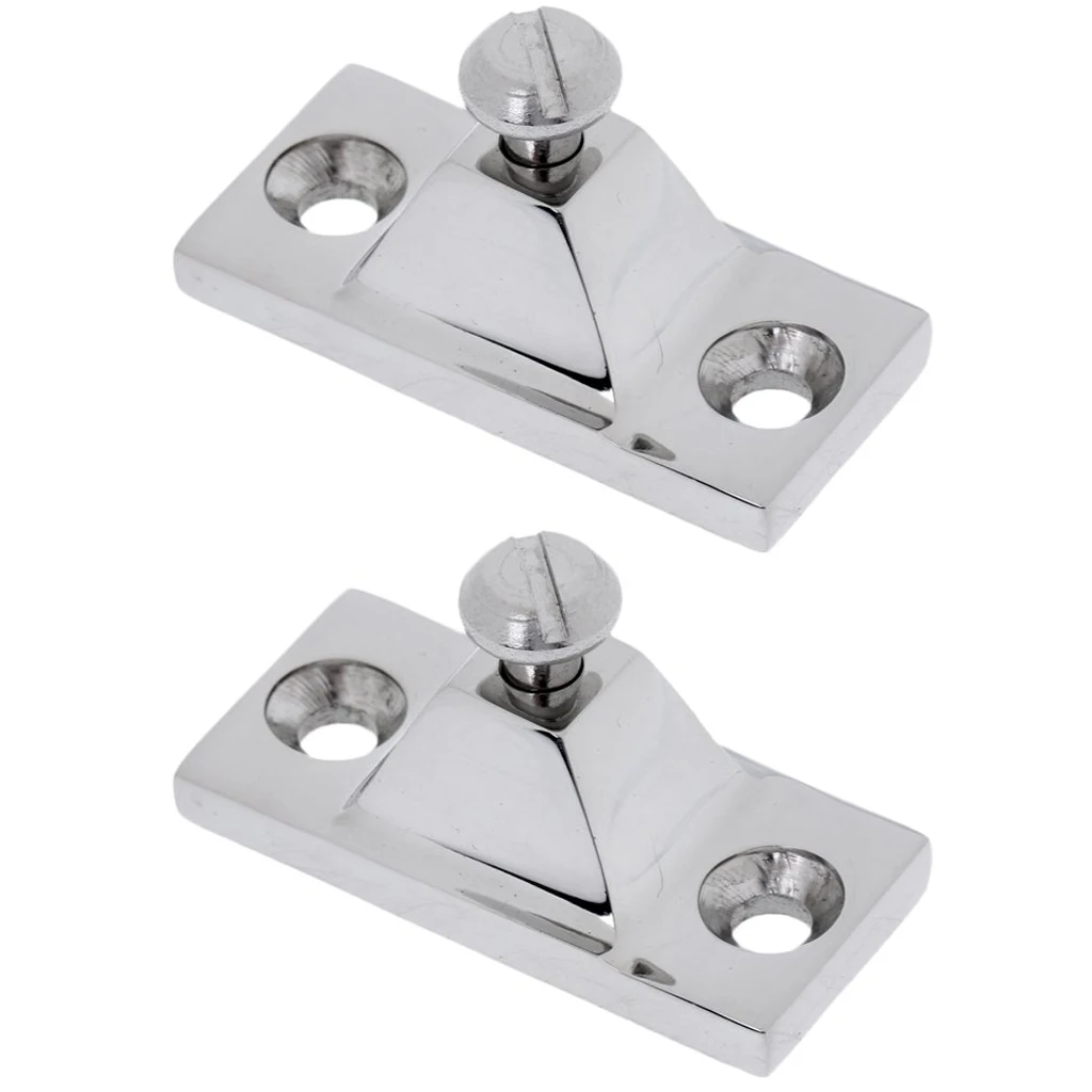 X09A2 Pieces Marine Deck Hinge Boat Bimini Top Fitting Hardware