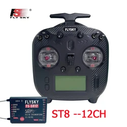 FLYSKY-ST8リモートコントロール,12ch,2.4ghz,rcカーおよび船の航空機モデル,専用sbus,英語のバイリンガル送信機