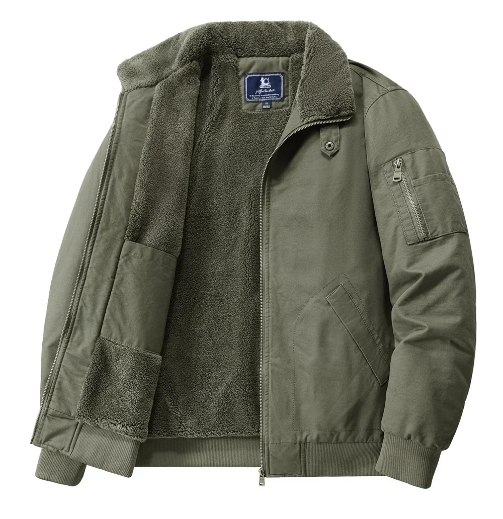 

Мужская военная тактическая куртка, ветрозащитная термолетная куртка, осенне-зимняя рабочая одежда на флисовой подкладке, утепленное мужское пальто с лацканами