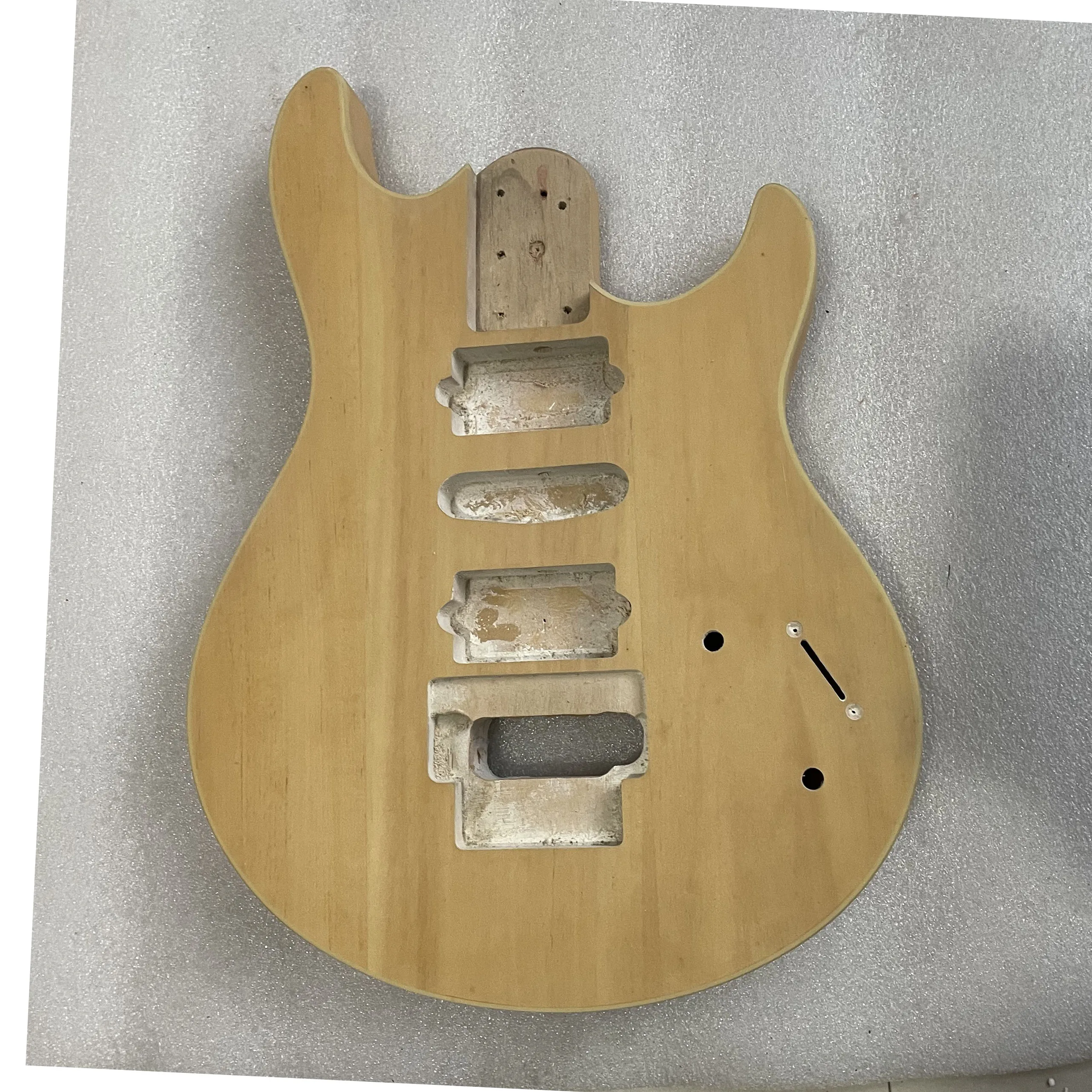 Stock Unfinished Floyd Rose Tremolo HSH Pickups Special SHape Electric Guitar Body  Solid Wood with Edgging Right Hand DIY Parts