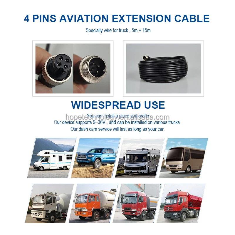 หน้าจอสัมผัส 7 นิ้ว กล้อง AHD 1080P บันทึกภาพสีตลอดเวลา กล้องติดรถยนต์ 2 ช่องทาง DVR