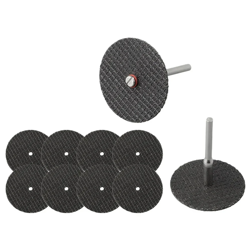 10pcs Abrasive Cutting Disc 32 Mm With Mandrels Grinding Wheels Saw Blades For Accesories Metal Cutting Rotary Tool