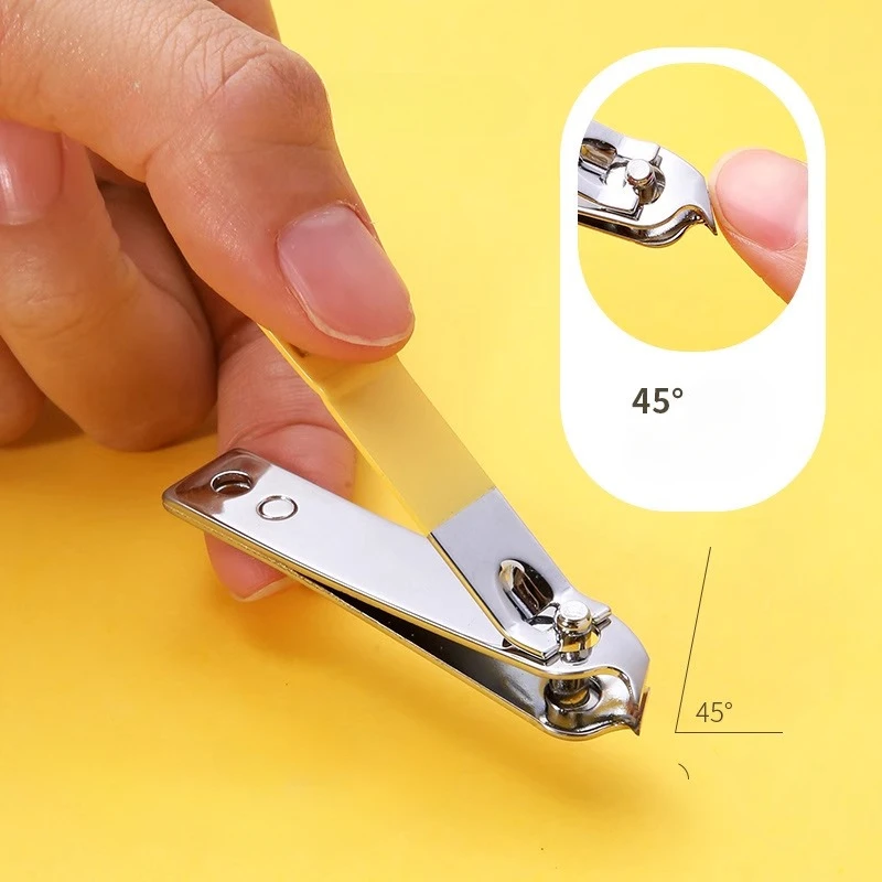 Little Yellow Duck Nail Clipper Set with Oblique Mouth Nail Clipper Household Nail Clipper Tool Female Ear Spoon